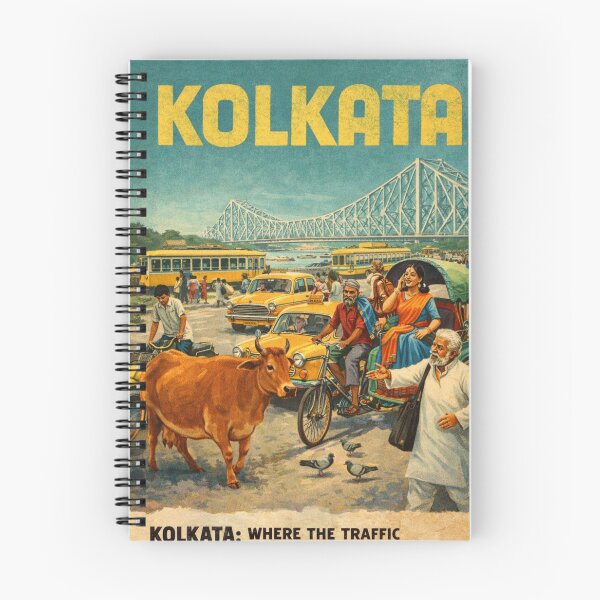 Item preview, Kolkata West Bengal Howrah Bridge and Bengali City Streets designed and sold by Aryabek.