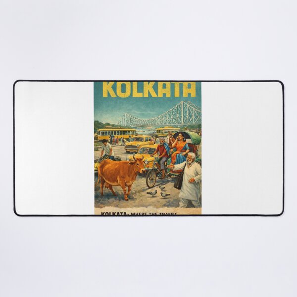 Item preview, Kolkata West Bengal Howrah Bridge and Bengali City Streets designed and sold by Aryabek.