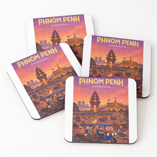 Item preview, Phnom Penh Cambodia Independence Monument Mekong Skyline designed and sold by Aryabek.