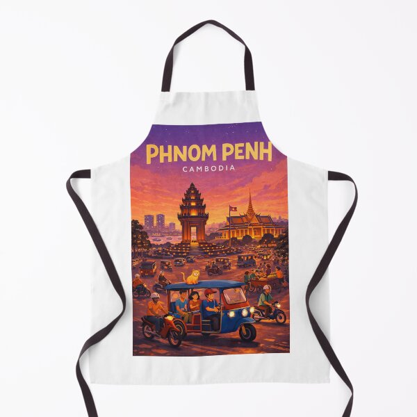 Item preview, Phnom Penh Cambodia Independence Monument Mekong Skyline designed and sold by Aryabek.