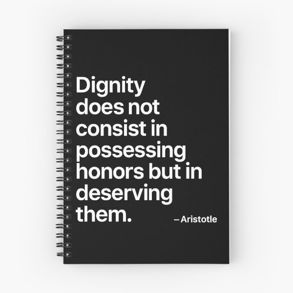 Item preview, Dignity Aristotle Philosophy Wisdom Quote designed and sold by TshirtsLabs.