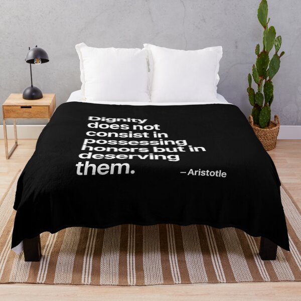 Item preview, Dignity Aristotle Philosophy Wisdom Quote designed and sold by TshirtsLabs.