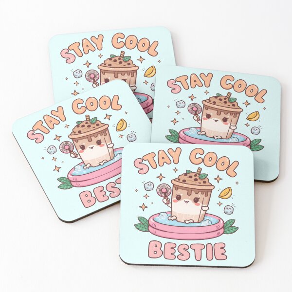 Item preview, Stay Cool Bestie Cute Summer Aesthetic Ice Cream Friendship Retro Pastel Graphic designed and sold by KhadijaBatool38.