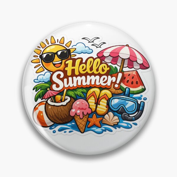 Item preview, Summer Fun Vibes ☀️ | Beach Kids Sticker designed and sold by stickyverselab.