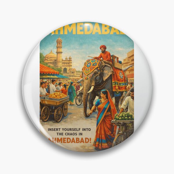 Item preview, Ahmedabad Gujarat Market Street and Elephant Festival Scene designed and sold by Aryabek.