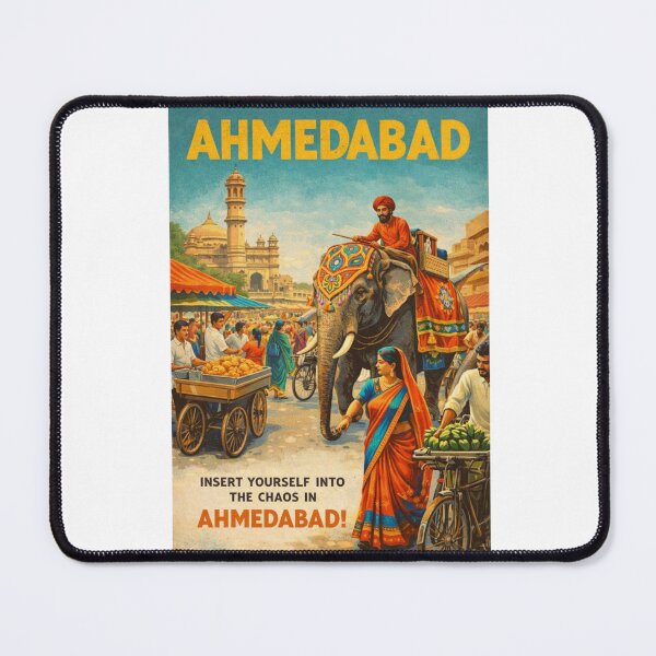 Item preview, Ahmedabad Gujarat Market Street and Elephant Festival Scene designed and sold by Aryabek.