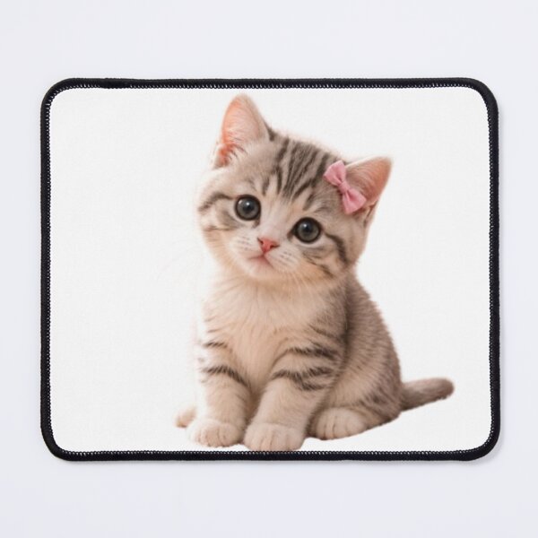 Item preview, Cute Little Kitten With Pink Bow designed and sold by Red66circle.