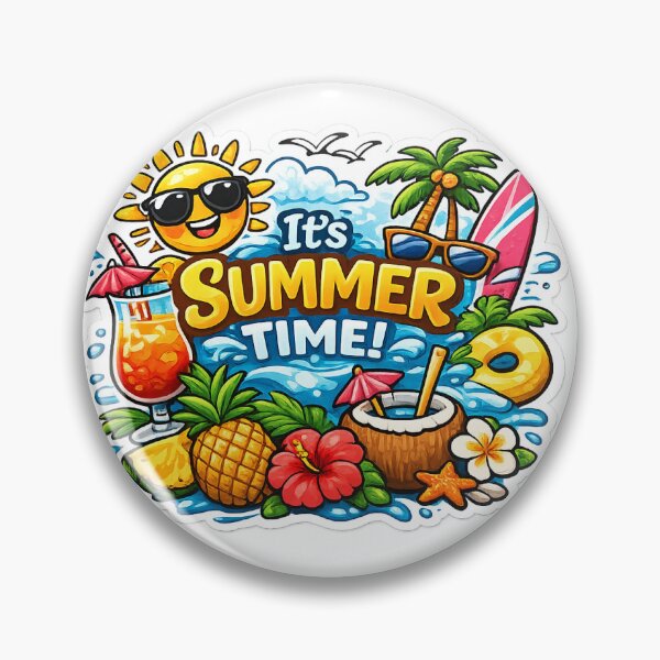 Item preview, It’s Summer Time ☀️ | Beach Fun Kids Sticker designed and sold by stickyverselab.