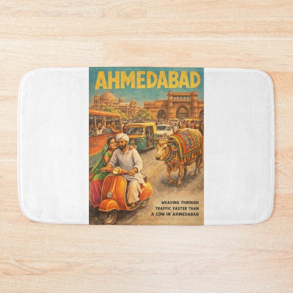 Item preview,  Ahmedabad Old City Traffic and Gujarati Heritage Street Scene designed and sold by Aryabek.
