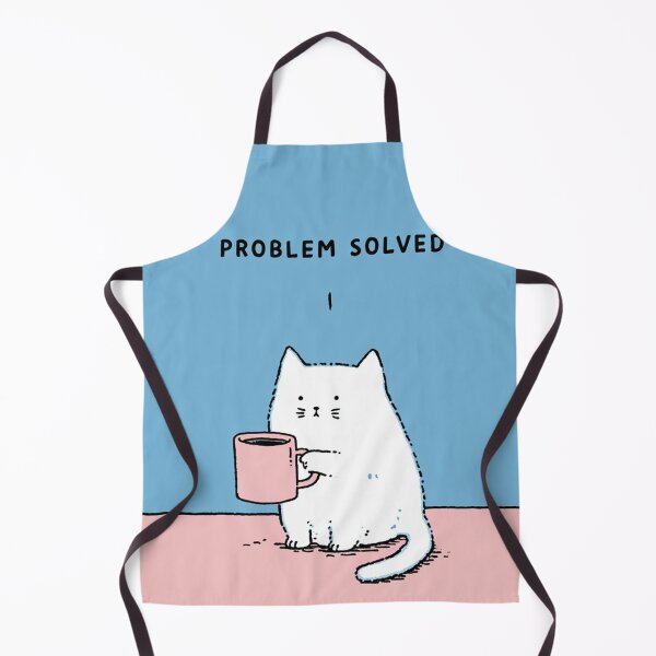Item preview, Cute Coffee Cat Problem Solved Funny Meme Design designed and sold by Meow-Attitude.