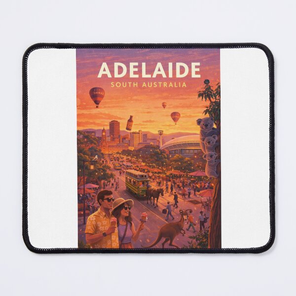 Item preview, Adelaide South Australia Tramlines and Festival City Skyline designed and sold by Aryabek.