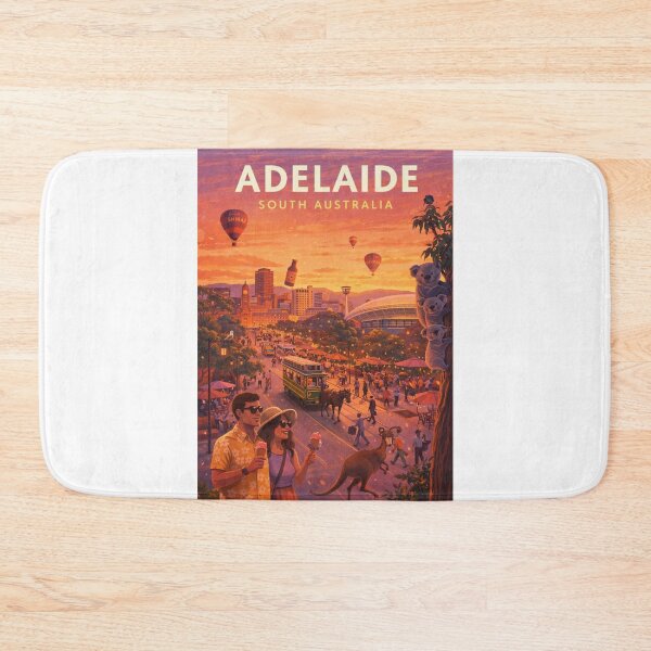 Item preview, Adelaide South Australia Tramlines and Festival City Skyline designed and sold by Aryabek.