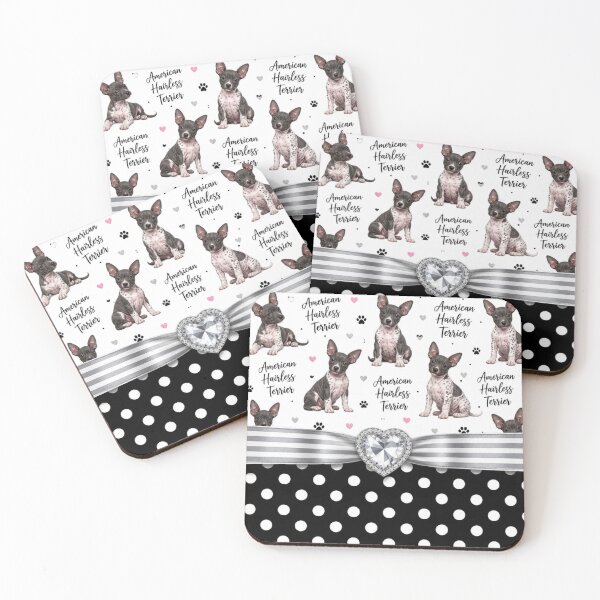 Item preview, Patrón del American Hairless Terrier designed and sold by Wags & Tails.