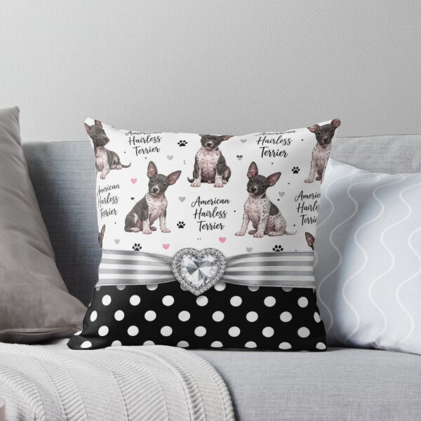 Item preview, Patrón del American Hairless Terrier designed and sold by Wags & Tails.