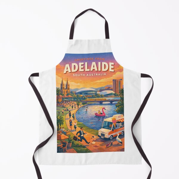 Item preview, Greetings From Adelaide South Australia Riverfront Summer Scene designed and sold by Aryabek.