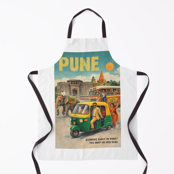 Item preview, Pune Maharashtra Auto Rickshaw and Shaniwar Wada Street Scene designed and sold by Aryabek.