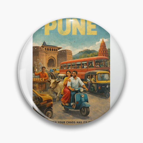 Item preview, Pune Maharashtra Scooter Ride and Historic City Traffic Scene designed and sold by Aryabek.