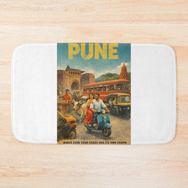 Item preview, Pune Maharashtra Scooter Ride and Historic City Traffic Scene designed and sold by Aryabek.