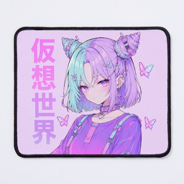 Item preview, Cyber Pastel Anime Girl Virtual World Aesthetic Art designed and sold by HeyChickasClubX.