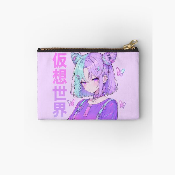 Artikelvorschau, Cyber Pastel Anime Girl Virtual World Aesthetic Art entworfen und verkauft von HeyChickasClubX.