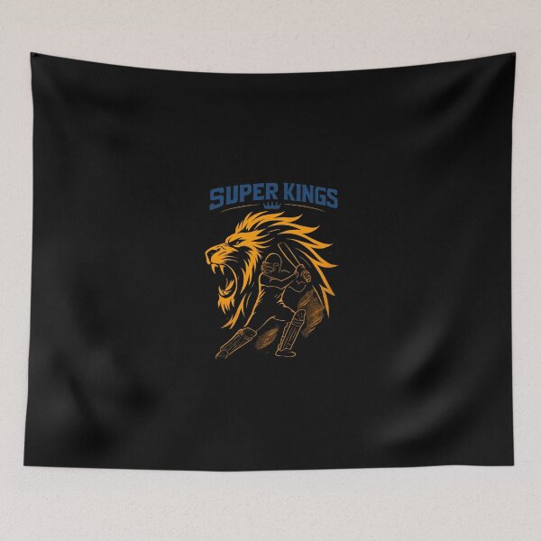 Item preview, New Super Kings Cricket Fan Art - Roaring Lion designed and sold by Crick-Art.