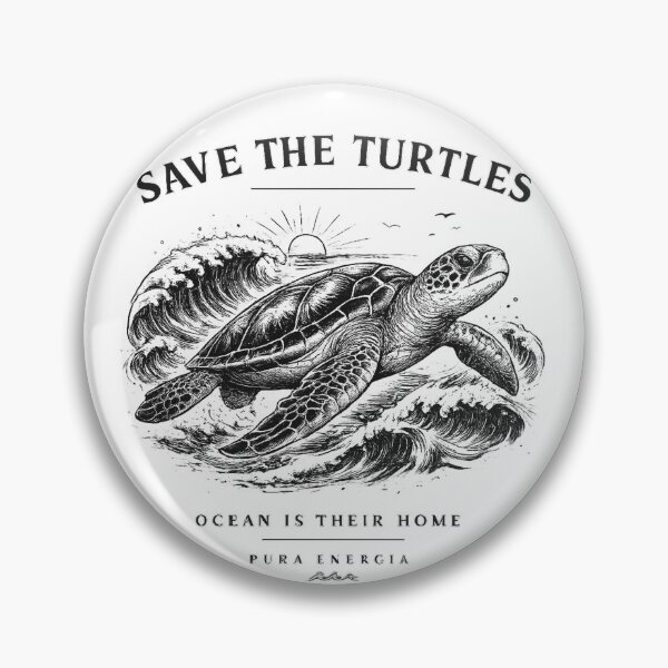 Item preview, Save The Turtles PuraEnergia Ocean T-Shirt designed and sold by Puraenergia Stickers.