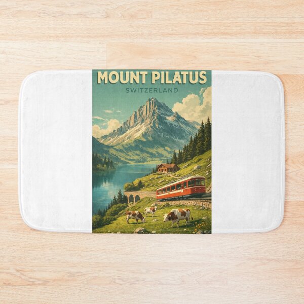 Item preview, Mount Pilatus Switzerland Alpine Railway and Lake Panorama designed and sold by Aryabek.