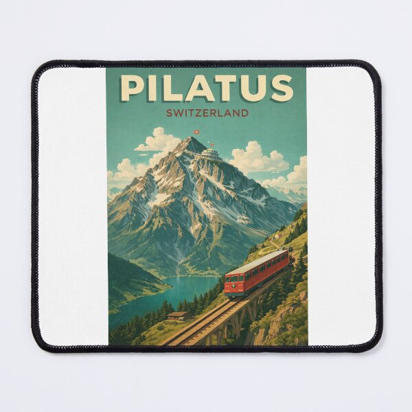 Item preview, Pilatus Switzerland Mountain Railway Above Lake Lucerne designed and sold by Aryabek.