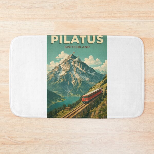 Item preview, Pilatus Switzerland Mountain Railway Above Lake Lucerne designed and sold by Aryabek.