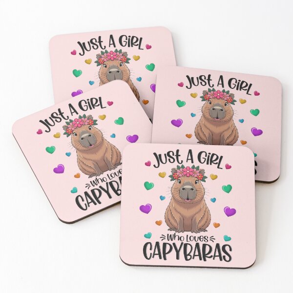 Item preview, Just A Girl Who Loves Capybaras designed and sold by jordyline.