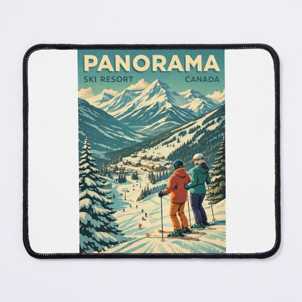 Item preview, Panorama Ski Resort British Columbia Canadian Rockies Winter Scene designed and sold by Aryabek.
