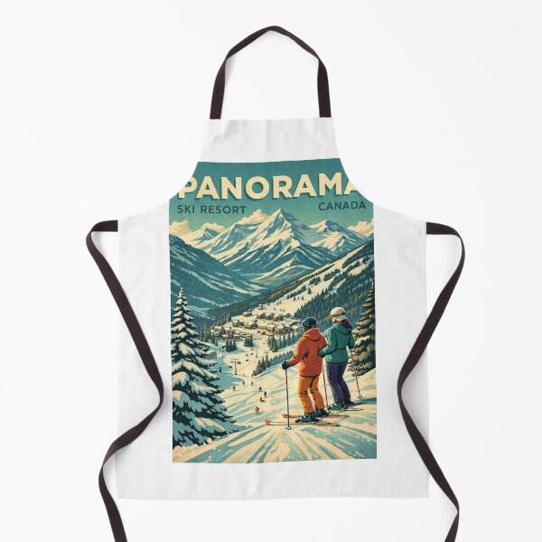Item preview, Panorama Ski Resort British Columbia Canadian Rockies Winter Scene designed and sold by Aryabek.