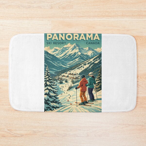 Item preview, Panorama Ski Resort British Columbia Canadian Rockies Winter Scene designed and sold by Aryabek.