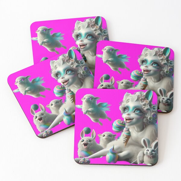 Item preview, Celestial Lambs and the Glamour Child's Psychedelic Dream designed and sold by LujziWorld.