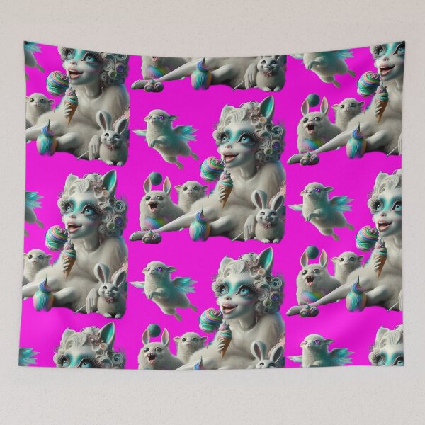 Item preview, Celestial Lambs and the Glamour Child's Psychedelic Dream designed and sold by LujziWorld.