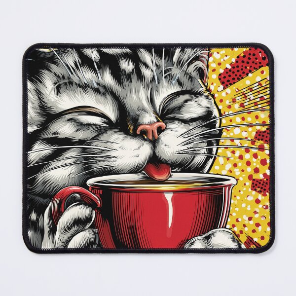 Item preview, Comic Style Coffee Cat Cute Cozy Kawaii Design designed and sold by Meow-Attitude.