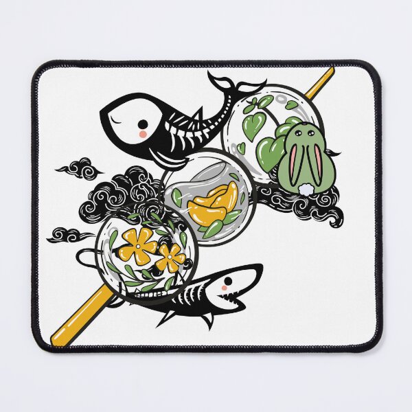 Item preview, Botanical Bubbles and Skeleton Fish designed and sold by Kanniax.