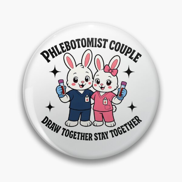 Item preview, Cute Bunny Phlebotomist Couple Funny Medical Love Gift for National Phlebotomy Week Valentine Holiday designed and sold by ClinicalHubs.