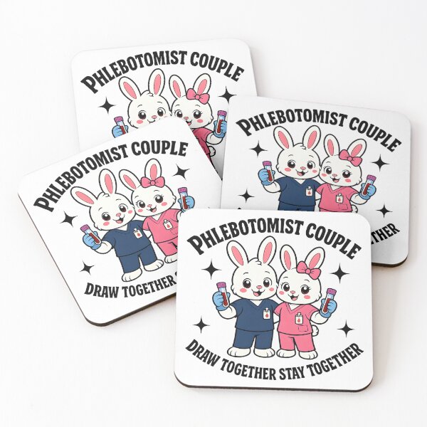 Item preview, Cute Bunny Phlebotomist Couple Funny Medical Love Gift for National Phlebotomy Week Valentine Holiday designed and sold by ClinicalHubs.