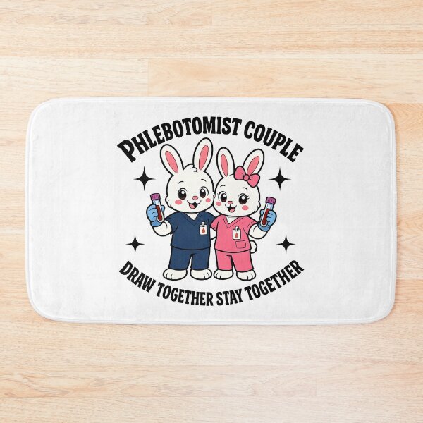 Item preview, Cute Bunny Phlebotomist Couple Funny Medical Love Gift for National Phlebotomy Week Valentine Holiday designed and sold by ClinicalHubs.