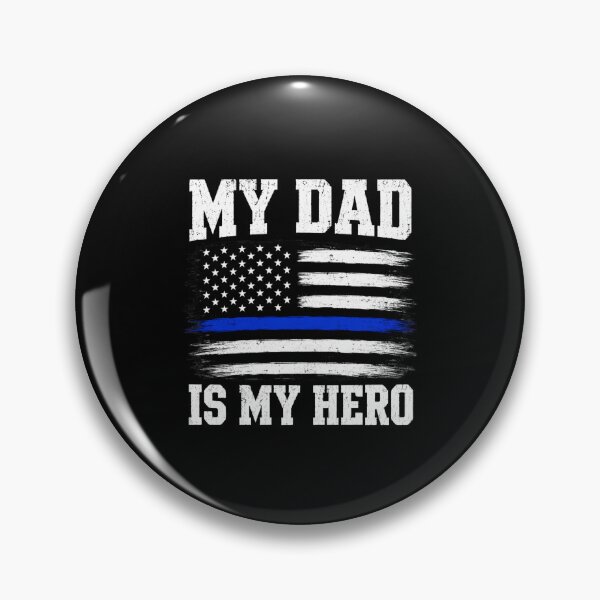 Item preview, My Dad Is My Hero Thin Blue Line Police Officer Dad Law Enforcement Family designed and sold by FormalDehyena.