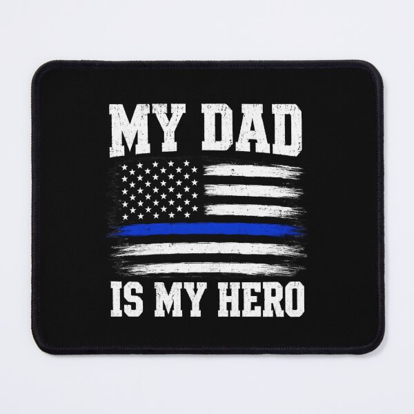 Item preview, My Dad Is My Hero Thin Blue Line Police Officer Dad Law Enforcement Family designed and sold by FormalDehyena.
