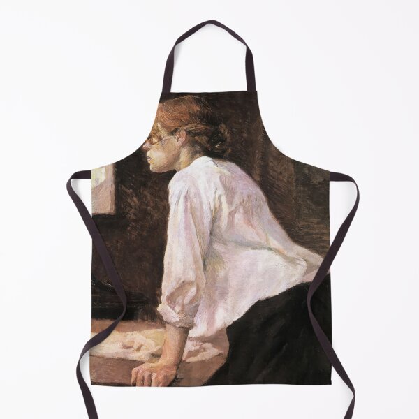 Item preview, La Blanchisseuse by Henri de Toulouse-Lautrec | Intimate Post-Impressionist Portrait Art Print designed and sold by artofuniverse.