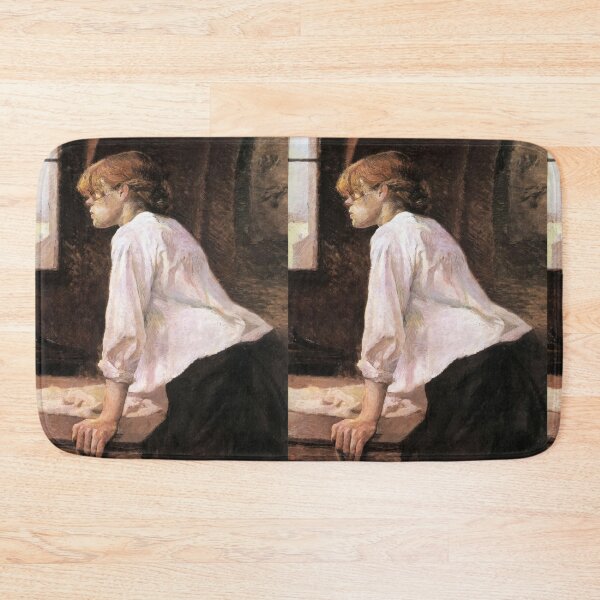 Item preview, La Blanchisseuse by Henri de Toulouse-Lautrec | Intimate Post-Impressionist Portrait Art Print designed and sold by artofuniverse.