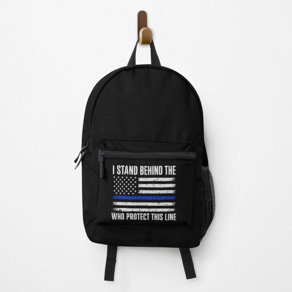 Item preview, I Stand Behind The Blue Line Who Protect This Line Police Support Law Enforcement Patriot designed and sold by FormalDehyena.