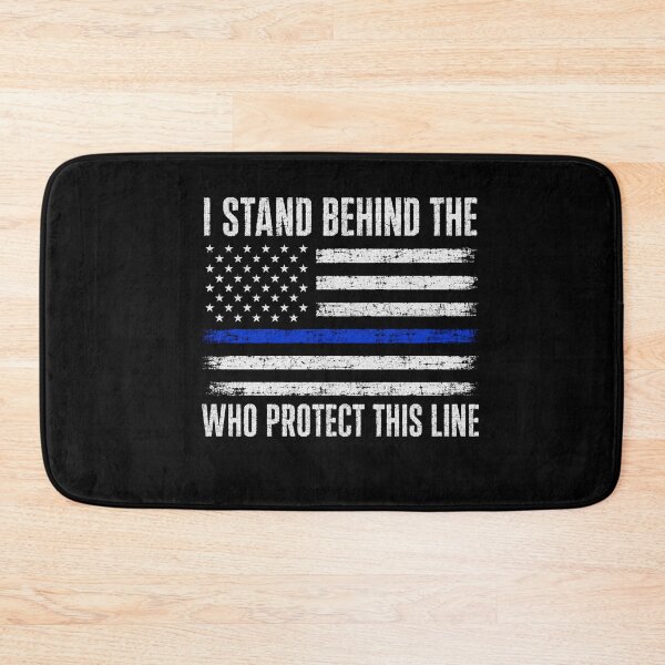 Item preview, I Stand Behind The Blue Line Who Protect This Line Police Support Law Enforcement Patriot designed and sold by FormalDehyena.