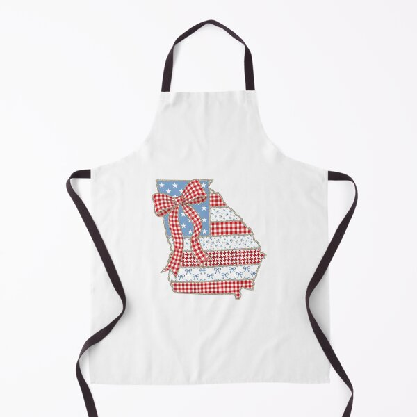 Item preview, Cute Patriotic Georgia Map with Red Gingham Bow designed and sold by Paper Drip.
