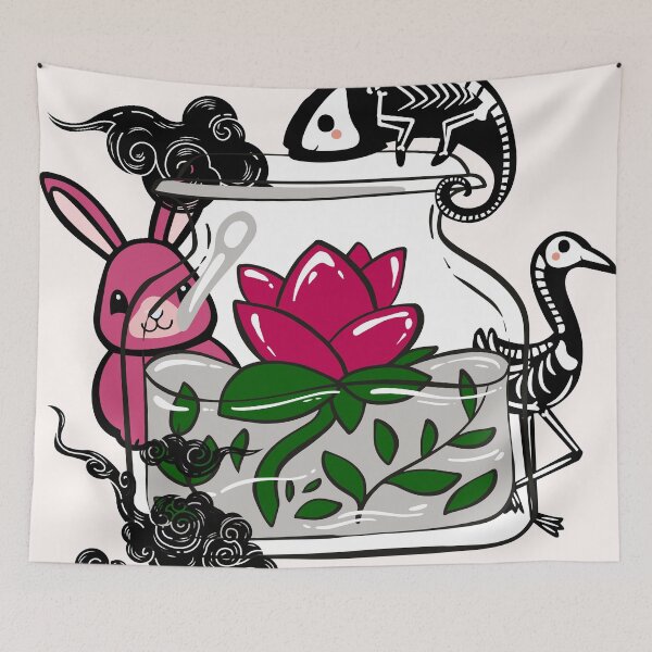 Item preview, Mystical Jar with Skeleton Chameleon designed and sold by Kanniax.