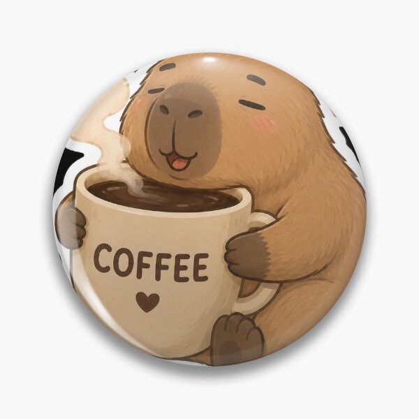 Item preview, cute capybara hugging coffee mug designed and sold by thecapy.