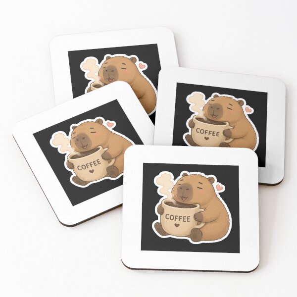 Item preview, cute capybara hugging coffee mug designed and sold by thecapy.